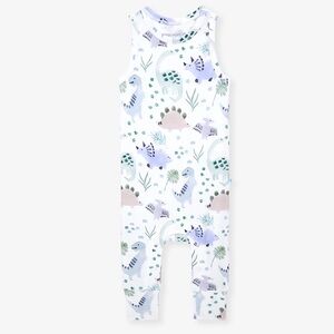 Posh Peanut Milo Dinosaur Racerback Sleeveless Romper 6-9